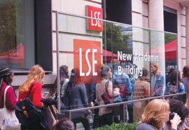 Students attending the London School of Economics and Political Science outside the university's New Academic Building, London, UK. Students attending the London School of Economics and Political Science outside the university's New Academic Building, London, UK.