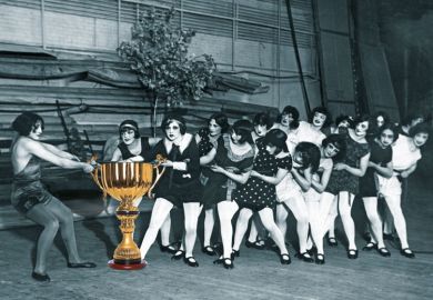 Tug of war Marta Farra, the 'Hercules girl' at a tug of war with gold cup