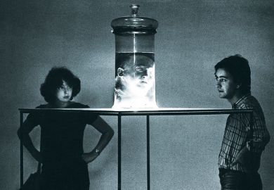 A couple viewing the head of Italian criminologist Cesare Lombroso preserved in a jar as a metaphor for academics need to think far more carefully about how they define and police the boundaries between legitimate and illegitimate knowledge