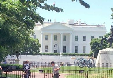 The White House illustrating news article about student debt forgiveness by the Biden administration