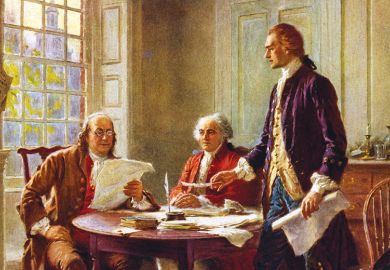 Writing the Declaration of Independence, 1776 by J. L. G. Ferris