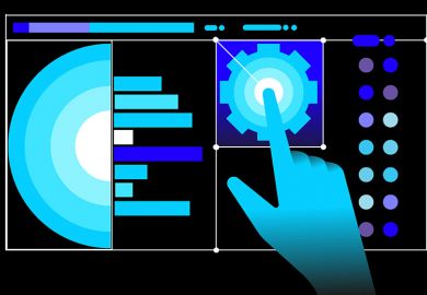 hand pointing at data. From the cover of the World University Rankings supplement cover hand pointing at data. From the cover of the World University Rankings supplement cover