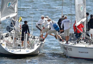 Crews swap boats between races to illustrate Denmark has ‘democracy deficit’