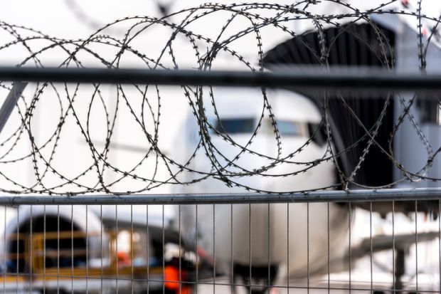 Airport fence