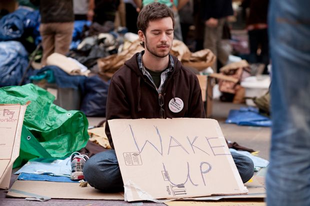 American Wall Street protester