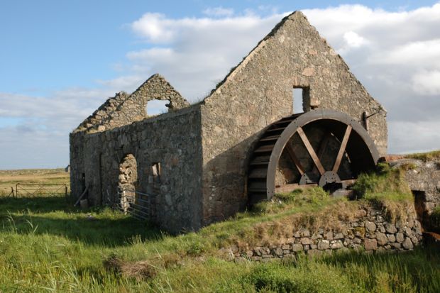 An old watermill on a Scottish island