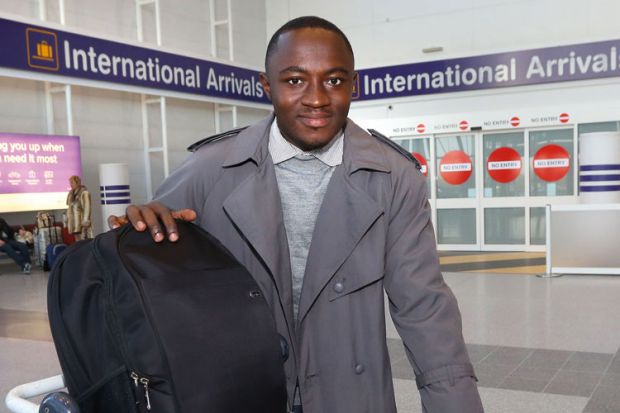 Anthony Kofi Annan at airport Anthony Kofi Annan at airport