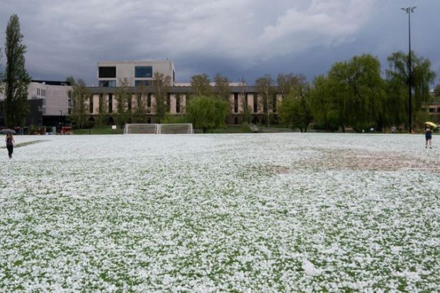 ANU Australian National University hailstorm 20 January 2020
