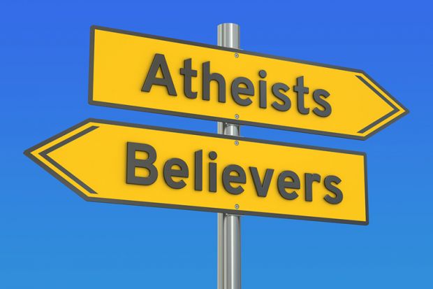 Atheists believers sign