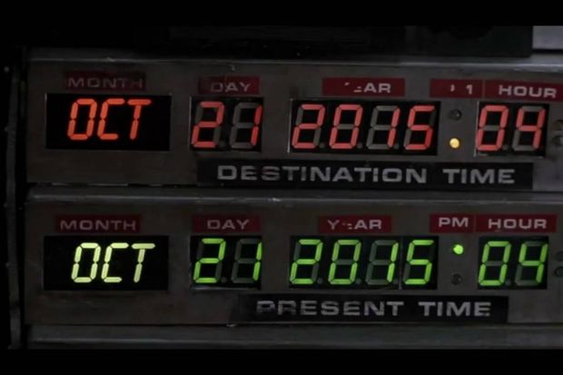 Back to the Future clock