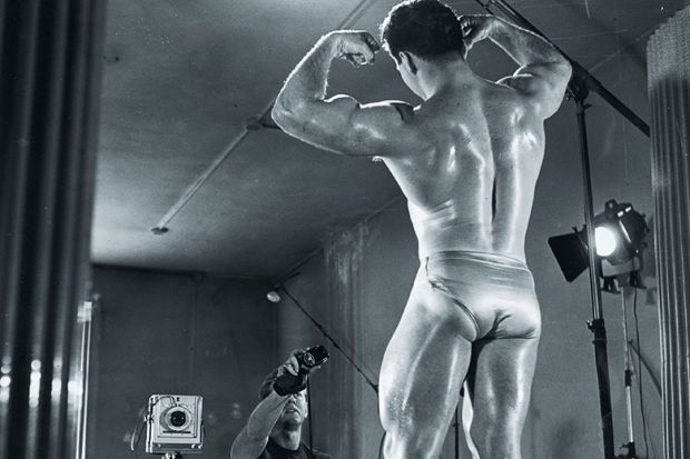 Male model being photographed Male model being photographed