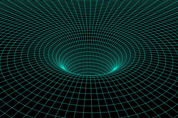 A mathematical representation of a black hole
