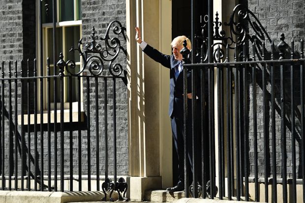 Boris Johnson at 10 Downing Street