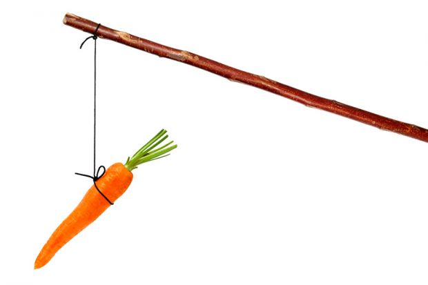 Carrot on stick
