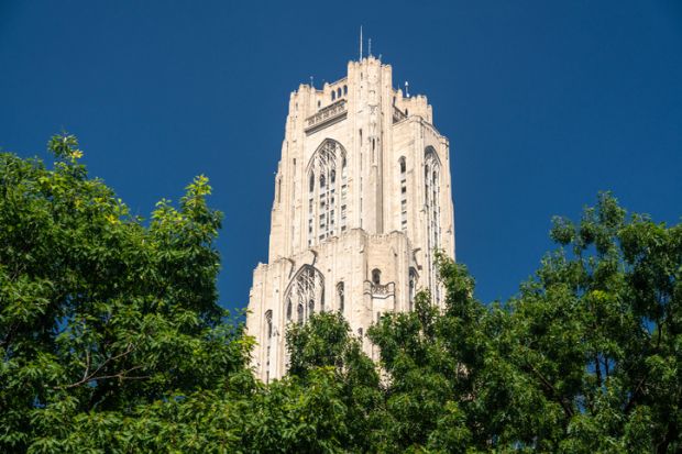 Cathedral of Learning building at the University of Pittsburgh