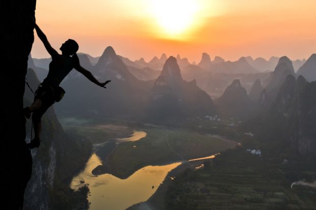 Climber in China