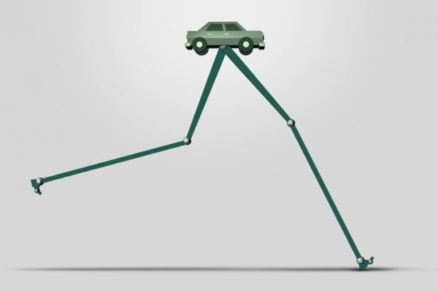 Concept illustration of self-driving automobile Concept illustration of self-driving automobile