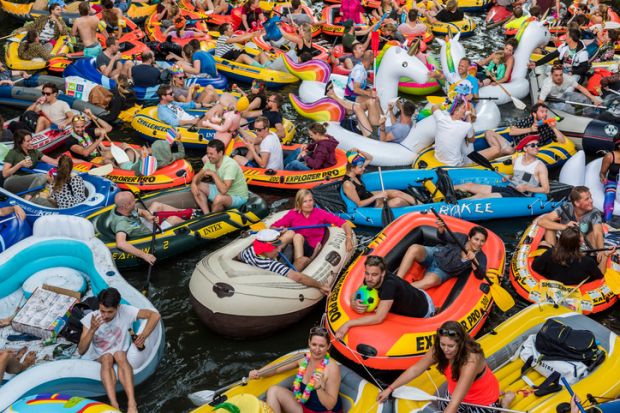 Crowded record attempt