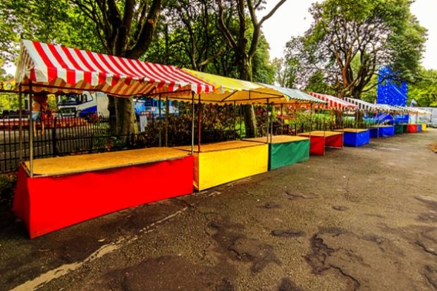 An empty market, symbolising the relatively low takeup of the LLE