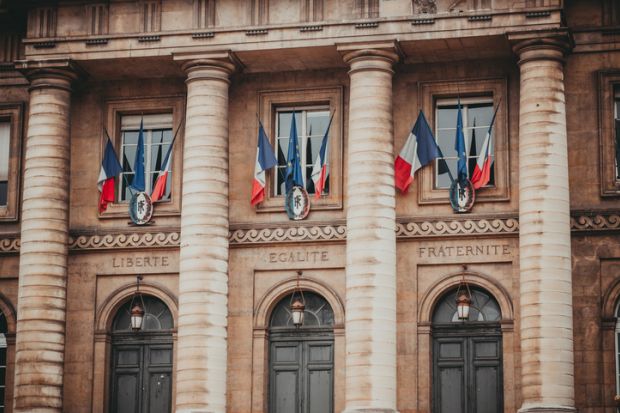 Entrance to the Palais de Justice in Paris