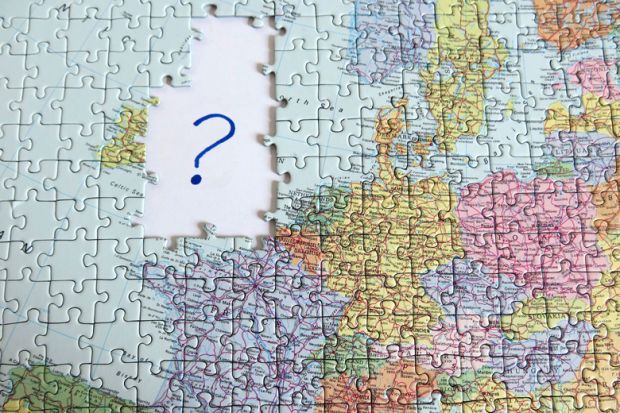 EU map missing UK, EU referendum, Brexit