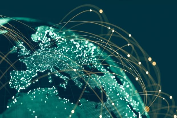 A map of Europe with links to elsewhere in the world, symbolising Horizon Europe association A map of Europe with links to elsewhere in the world, symbolising Horizon Europe association