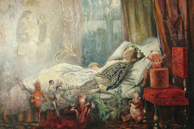 The dream after the masked ball, by John Anster Fitzgerald