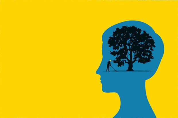 Illustration of clearing out your mind Illustration of clearing out your mind