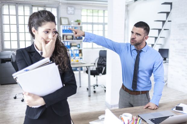 A boss firs his assistant