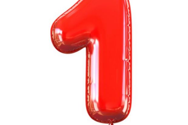 Number one balloon