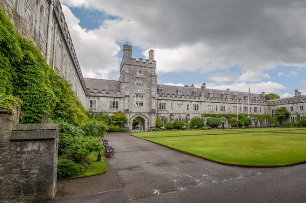 Grey gothic archictecture at the University College Cork