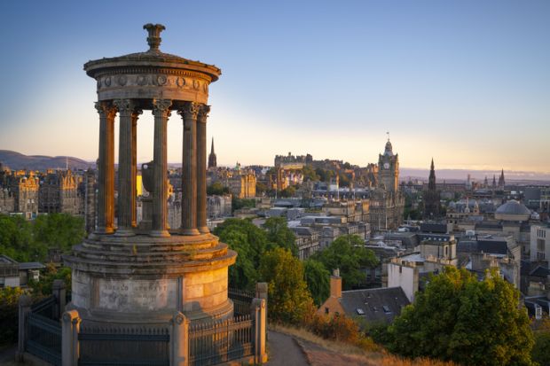 Edinburgh at sunset 