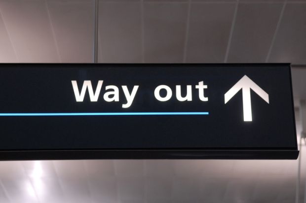 Way out sign Way out sign