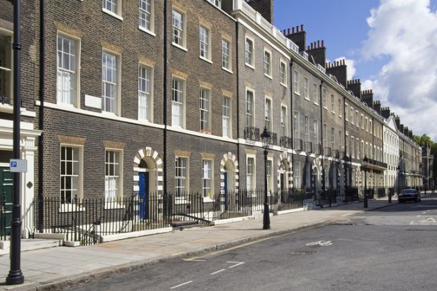 Houses in Bloomsbury in London, UK Houses in Bloomsbury in London, UK