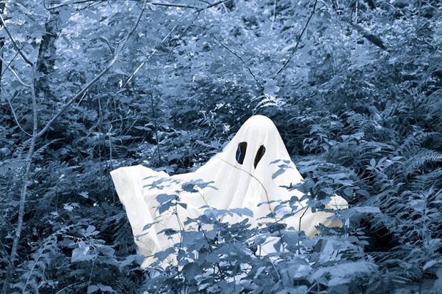 Ghost in forest