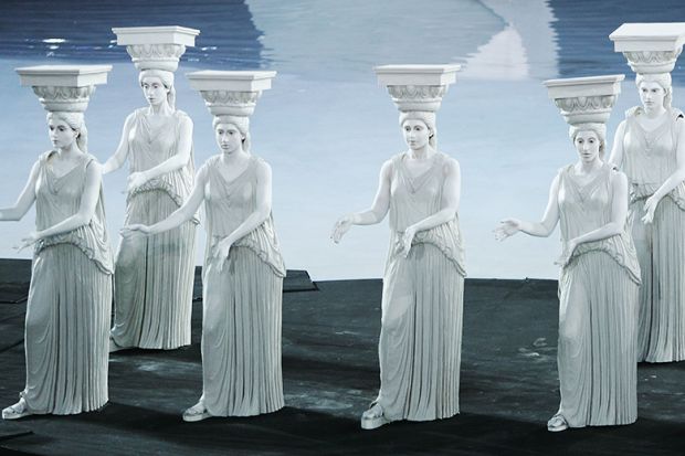 caryatids Greek statues