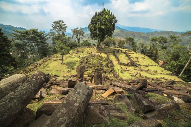 Gunung Padang Megalithic site, Cianjur, West Java, Indonesia