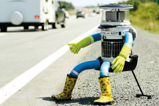 Hitchhiking robot