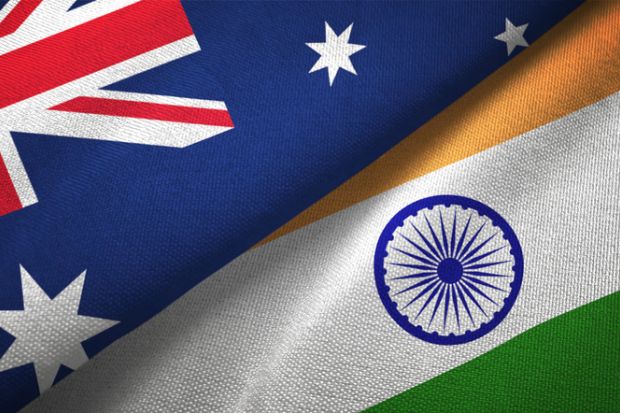 India and Australia flag together