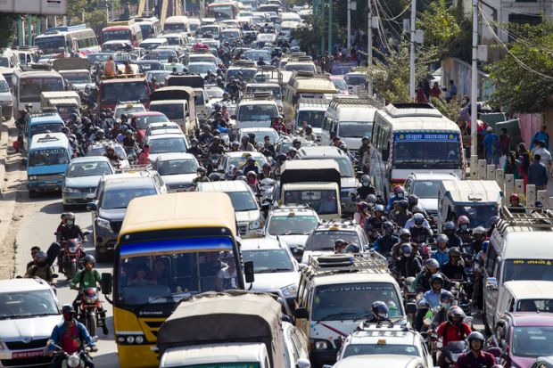 India traffic jam
