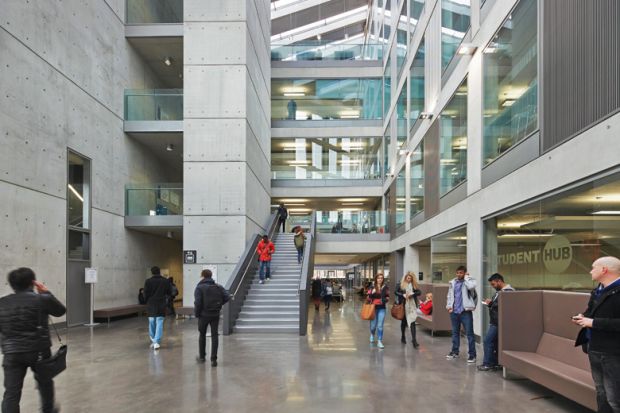 Interior of Manchester Metropolitan University (MMU) Business School