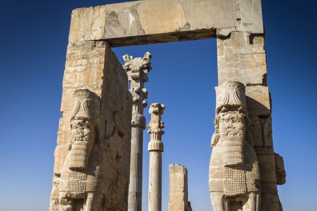 The Gate of All Nations, also known as the Gateway of Xerxes, in Persepolis, Iran