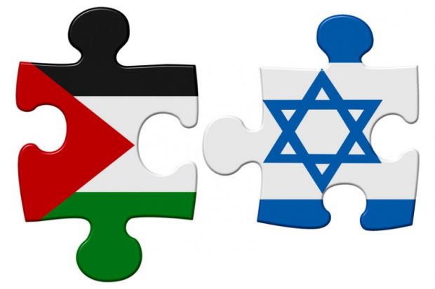 Israel and Palestine conflict flag puzzle