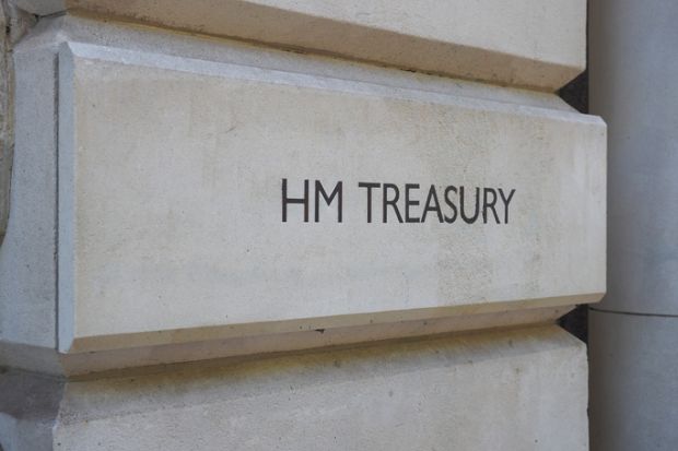 Sign at HM Treasury