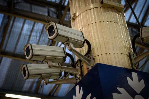 A trio of surveillance cameras keep watch over the public in the Victoria Train station iStock/A trio of surveillance cameras keep watch over the public in the Victoria Train station