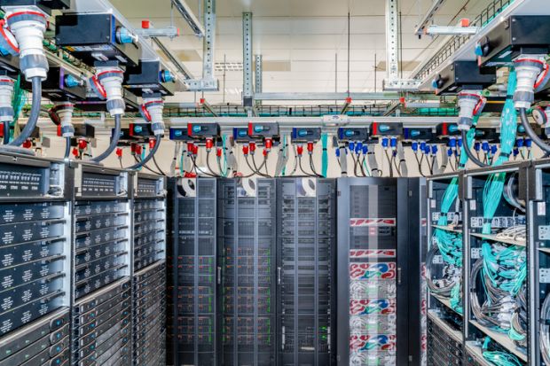 The servers of the data centre of the European Centre for Medium Range Weather Forecasts. The servers of the data centre of the European Centre for Medium Range Weather Forecasts.