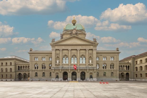 The Bundeshaus, seat of the government of Switzerland and parliament