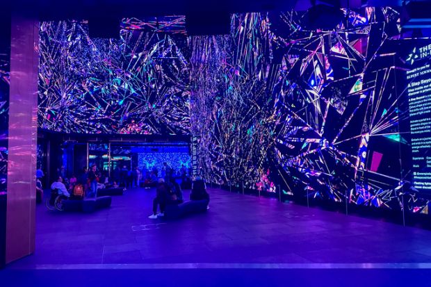 "Heaven's Gate" public digital art installation in the plazas around Tottenham Station in London.