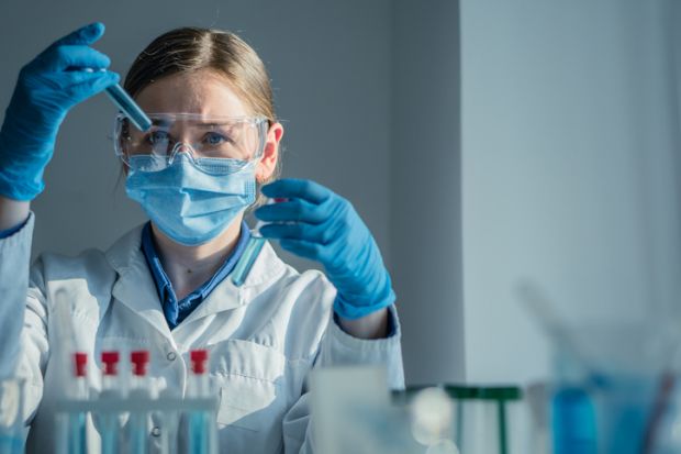 scientist in a laboratory female