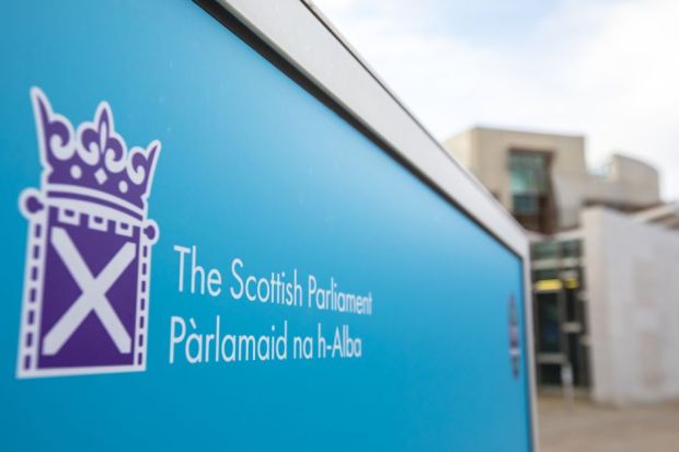 Scottish Parliament at Holyrood in Edinburgh